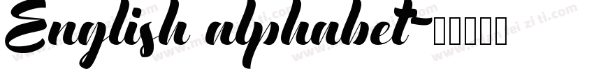 English alphabet字体转换